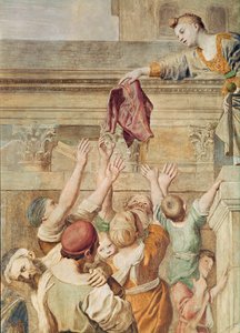 St. Cecilia Distributing Alms, c.1612-15 (detail) by Domenichino